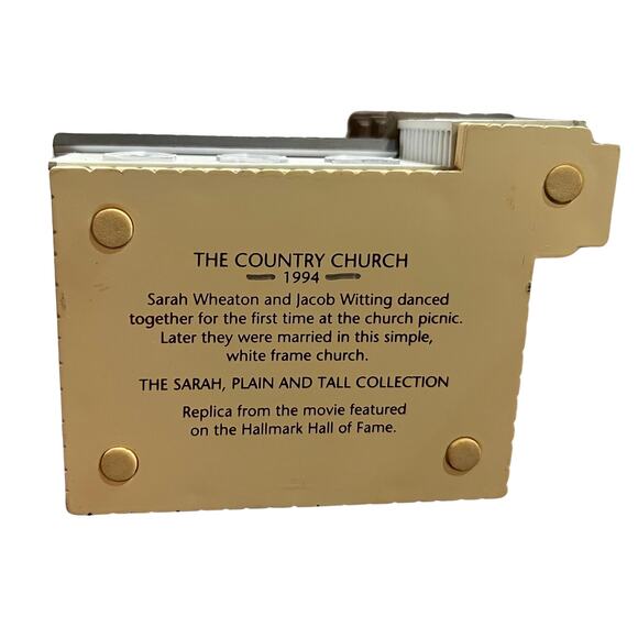 VTG Hallmark Sarah Plain and Tall House Christmas Collection-The Country Church - Picture 4 of 5
